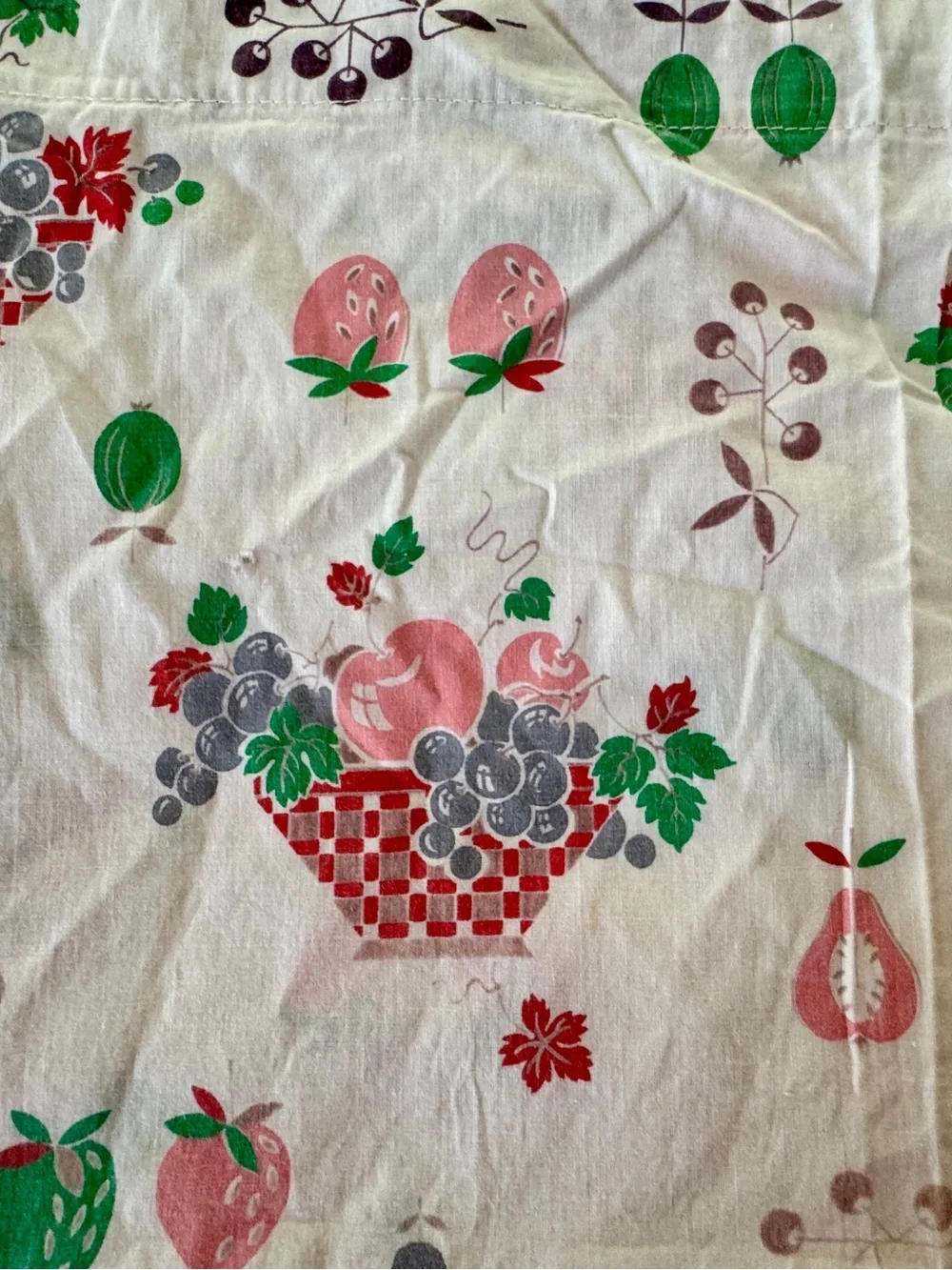 vintage 50’s cafe curtains